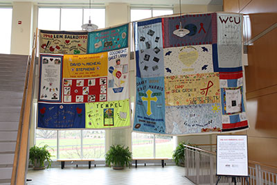 National AIDS Memorial Quilt on display at the National Deaf Life Museum, National Deaf Life Museum